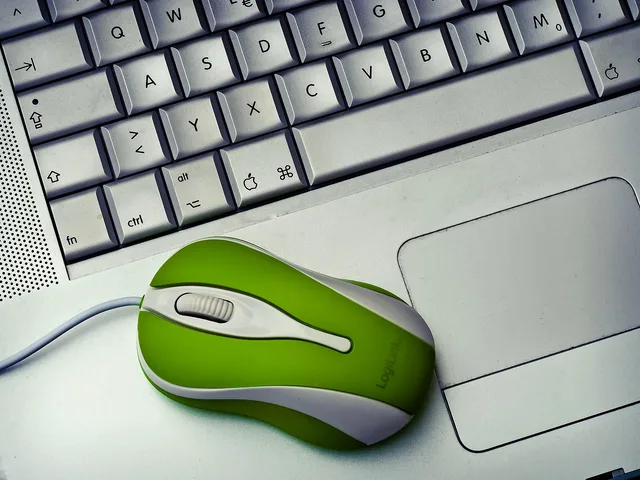 laptop, notebook, computer, work, keyboard, office, input, workplace, mouse, write, computer keyboard, phone, tap, apple, text, home office, datailaufnahme, macro, close up, hardware. How to budget for AI content operations costs and pricing
