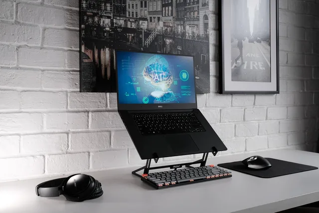 laptop, desk, office, workspace, office space, digital nomad, laptop stand, laptop riser, mechanical keyboard, headphones, computer mouse, mouse pad, work, ai, machine learning, artificial intelligence, computer, technology, machine learning, machine learning, machine learning, machine learning, machine learning, artificial intelligence. Six steps for an AI disclosure policy