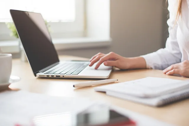 notebook, work, girl, computer, woman, business, working space, office, touchpad, home office, work, work, office, office, office, office, office. Planning an AI content operations skills forecast without the guesswork